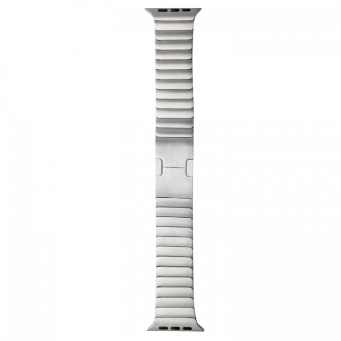 Браслет блочный из нержавеющей стали для Apple Watch 38/40 мм, серебристый цвет