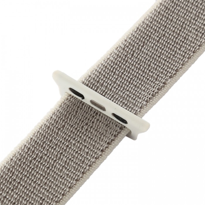 Ремешок из нейлона с застёжкой-липучкой для Apple Watch 38/40 мм, бежевый цвет