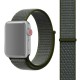 Ремешок из нейлона с застёжкой-липучкой для Apple Watch 42/44 мм, тёмно-зелёный цвет