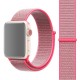 Ремешок из нейлона с застёжкой-липучкой для Apple Watch 38/40 мм, тёмно-розовый цвет