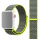 Ремешок из нейлона с застёжкой-липучкой для Apple Watch 38/40 мм, салатовый цвет