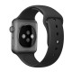 Ремешок спортивный для Apple Watch 38/40 мм, чёрный цвет