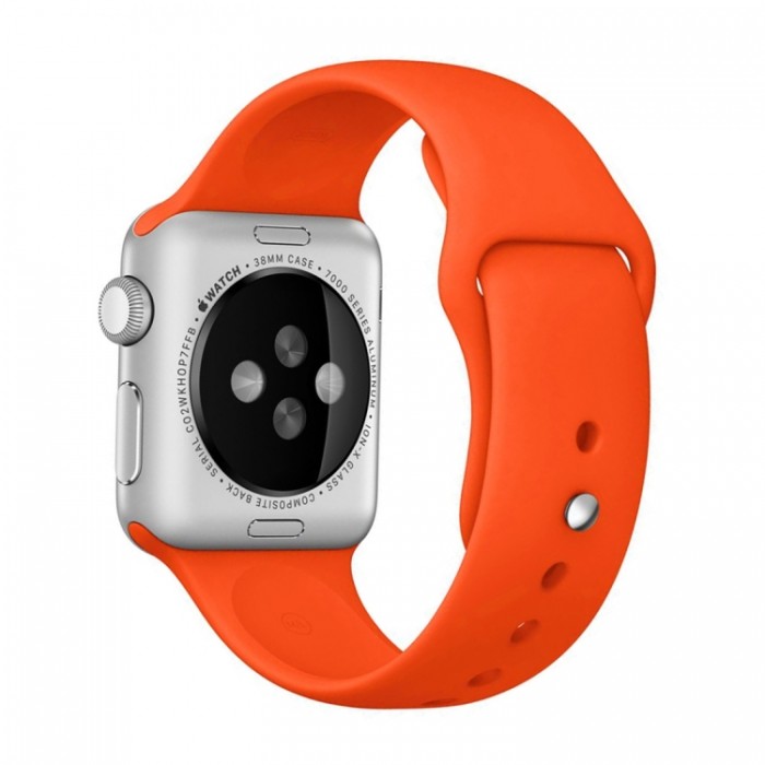 Ремешок спортивный для Apple Watch 38/40 мм, оранжевый цвет