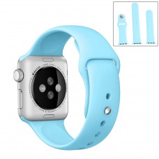 Ремешок спортивный для Apple Watch 42/44 мм, голубой цвет