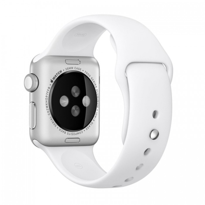 Ремешок спортивный для Apple Watch 42/44 мм, белый цвет
