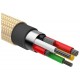 Кабель Baseus Shining Cable With Jet Metal USB - Lightning, золотистый цвет