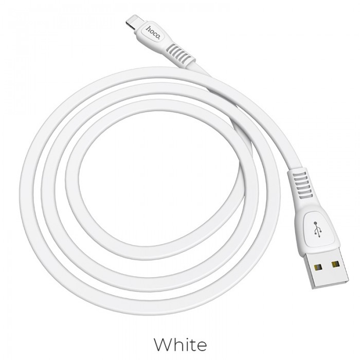 Кабель Hoco X40 USB-A/Lightning 2.4A (1 м), белый цвет