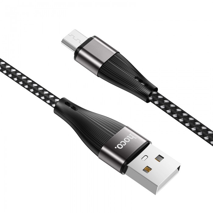 Кабель Hoco X57 USB-A/MicroUSB 2.4A (1 м), чёрный цвет