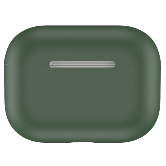Чехол силиконовый для AirPods Pro, тёмно-зелёный цвет