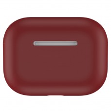 Чехол силиконовый для AirPods Pro, бордовый цвет
