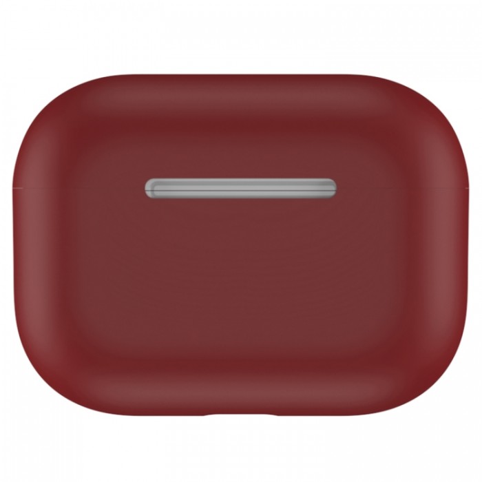 Чехол силиконовый для AirPods Pro, бордовый цвет
