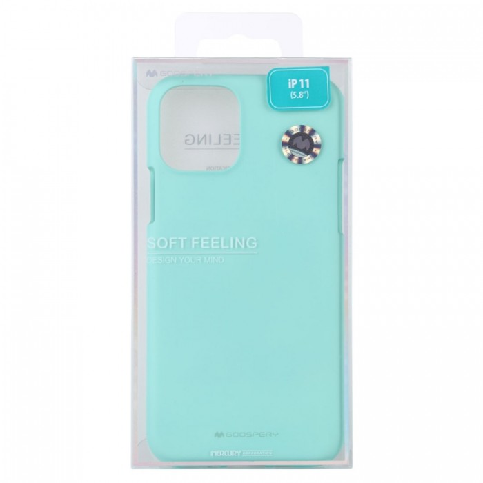 Чехол Mercury Goospery Soft Feeling для iPhone 11 Pro Max, мятный цвет