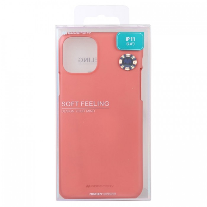 Чехол Mercury Goospery Soft Feeling для iPhone 11 Pro, розовый цвет