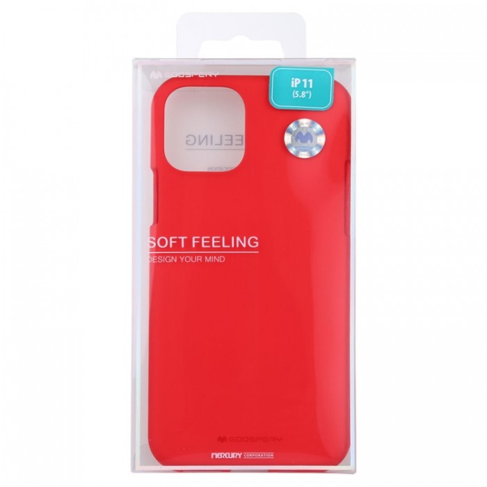 Чехол Mercury Goospery Soft Feeling для iPhone 11 Pro, красный цвет