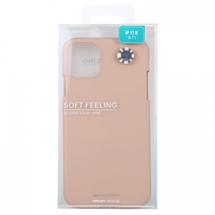 Чехол Mercury Goospery Soft Feeling для iPhone 11, абрикосовый цвет