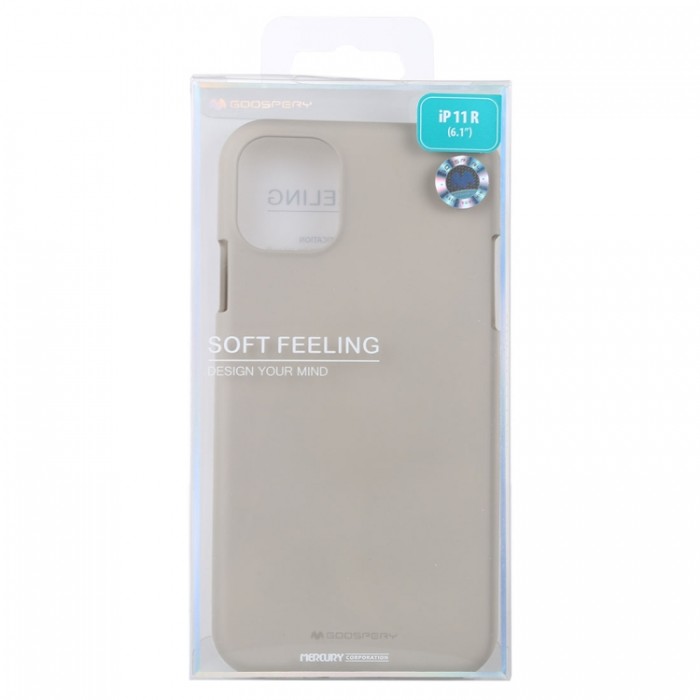 Чехол Mercury Goospery Soft Feeling для iPhone 11, бежевый цвет