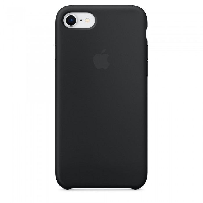 Чехол силиконовый Silicone Case для iPhone 7/8, чёрный цвет