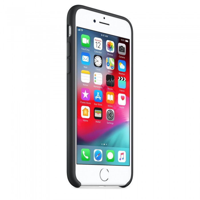Чехол силиконовый Silicone Case для iPhone 7/8, чёрный цвет