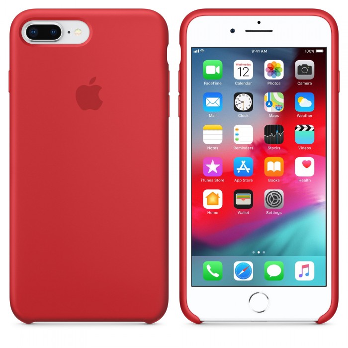 Чехол силиконовый Silicone Case для iPhone 7 Plus/8 Plus, (PRODUCT)RED