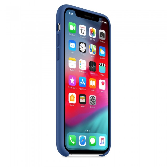Чехол силиконовый Silicone Case для iPhone XS, цвет «голландский синий»