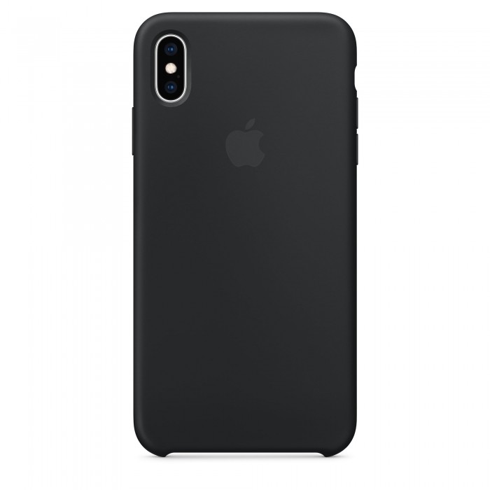 Чехол силиконовый Silicone Case для iPhone XS Max, чёрный цвет