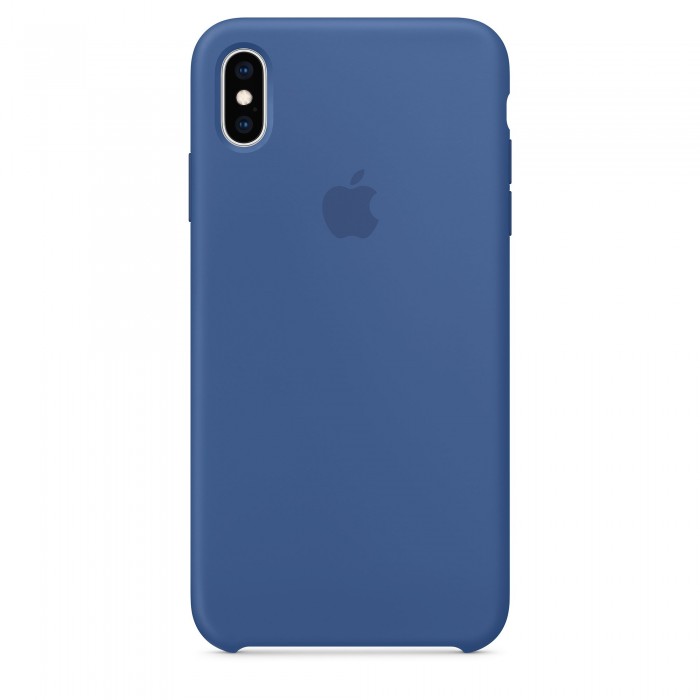 Чехол силиконовый Silicone Case для iPhone XS Max, цвет «голландский синий»