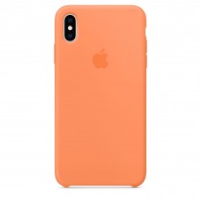Чехол силиконовый Silicone Case для iPhone XS Max, цвет «свежая папайя»