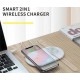 Беспроводная сетевая зарядка Baseus Smart 2 in 1 Wireless Charger для iPhone и Apple Watch