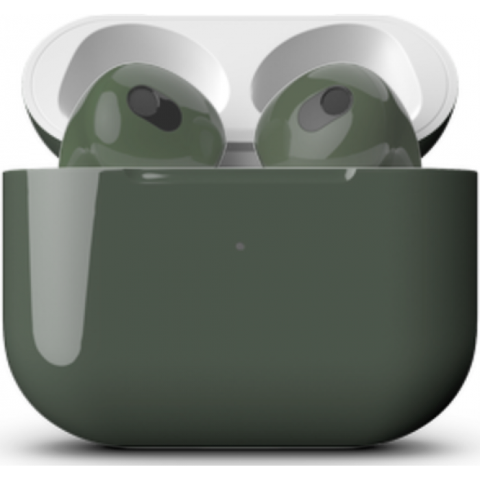 Apple AirPods 3 Color, глянцевый тёмно-зелёный цвет