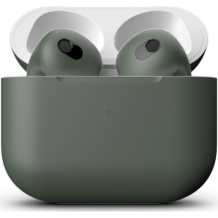 Apple AirPods 3 Color, матовый тёмно-зелёный цвет