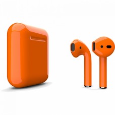 Apple AirPods 2 Color (беспроводная зарядка чехла), глянцевый оранжевый цвет