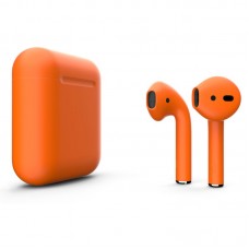 Apple AirPods 2 Color (без беспроводной зарядки чехла), матовый оранжевый цвет