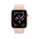 Apple Watch Series 4, 44 мм, корпус из алюминия золотого цвета, спортивный ремешок цвета «розовый песок»