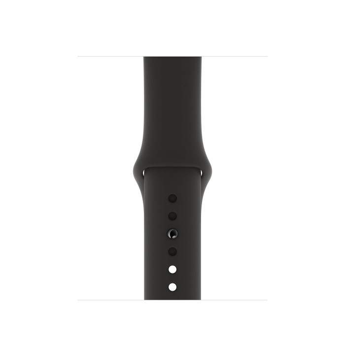 Apple Watch Series 5, 40 мм, корпус из алюминия цвета «серый космос», спортивный ремешок чёрного цвета