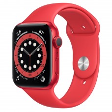 Apple Watch Series 6 GPS 44мм Aluminum Case with Sport Band, (PRODUCT)RED