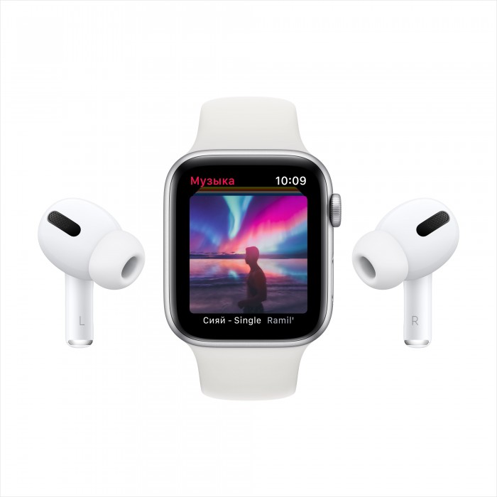 Apple Watch Series 6 GPS 44мм Aluminum Case with Sport Band, золотистый/розовый песок