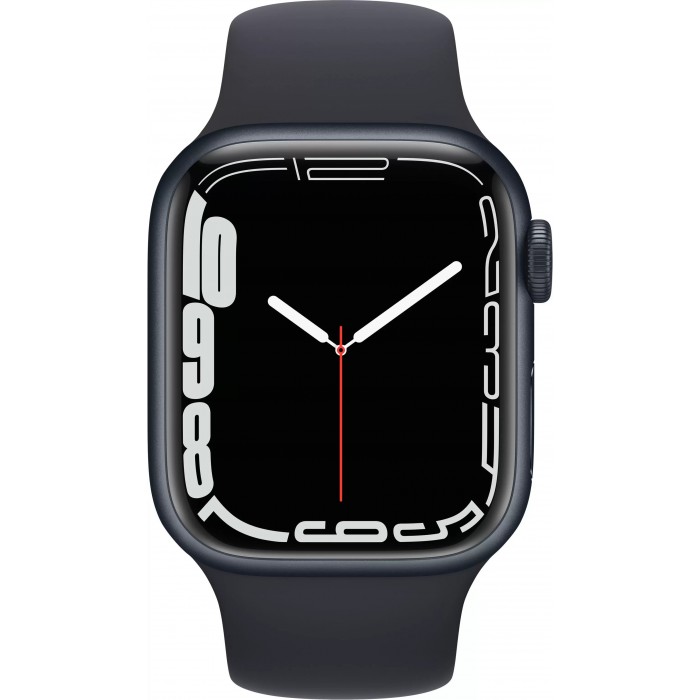 Apple Watch Series 7 41mm Aluminium with Sport Band, темная ночь