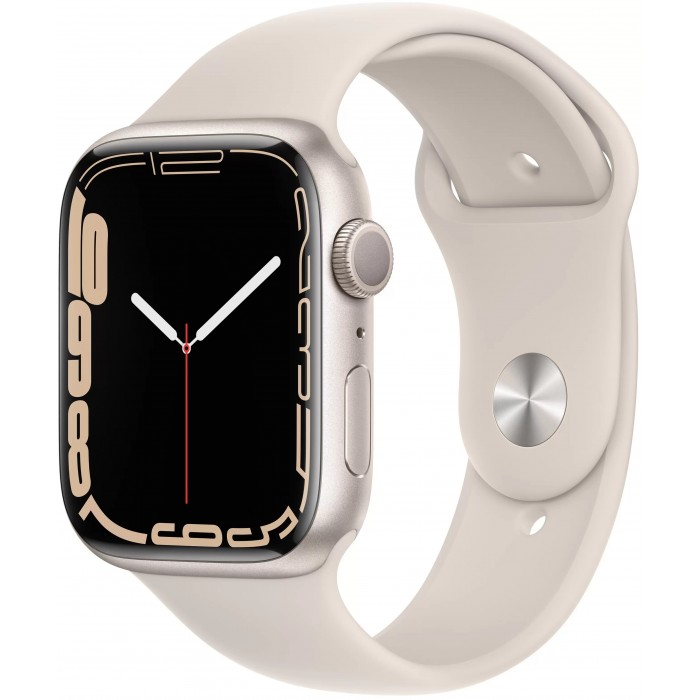 Apple Watch Series 7 45mm Aluminium with Sport Band, сияющая звезда