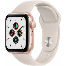 Apple Watch SE GPS 40мм Aluminum Case with Sport Band, золотистый/сияющая звезда
