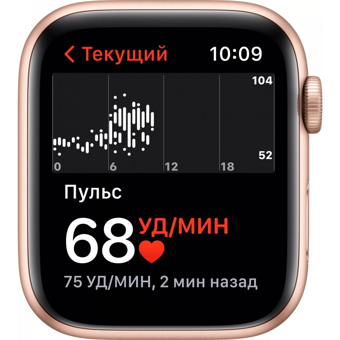 Apple Watch SE GPS 44мм Aluminum Case with Sport Band, золотистый/сияющая звезда