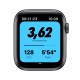Apple Watch SE GPS 44мм Aluminum Case with Nike Sport Band, серый космос/антрацитовый/черный