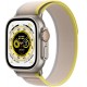 Apple Watch Ultra, GPS + Cellular, 49 мм, корпус из титана, ремешок Trail жёлтого/бежевого цвета