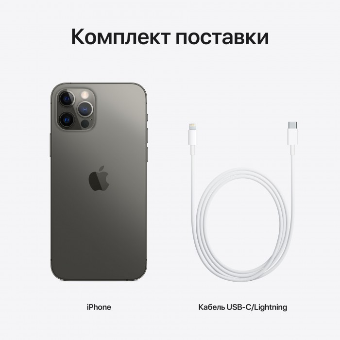 iPhone 12 Pro (2 SIM) 256 ГБ графитовый