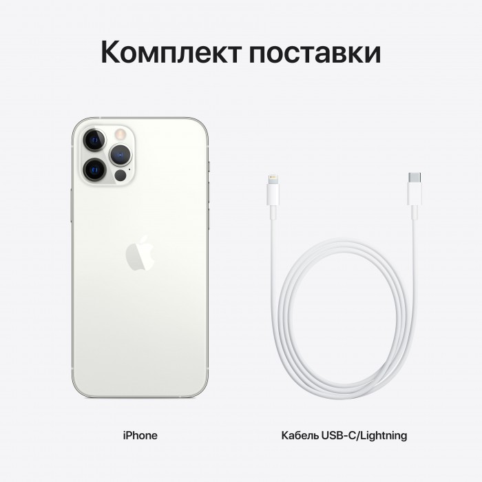 iPhone 12 Pro (2 SIM) 256 ГБ серебристый